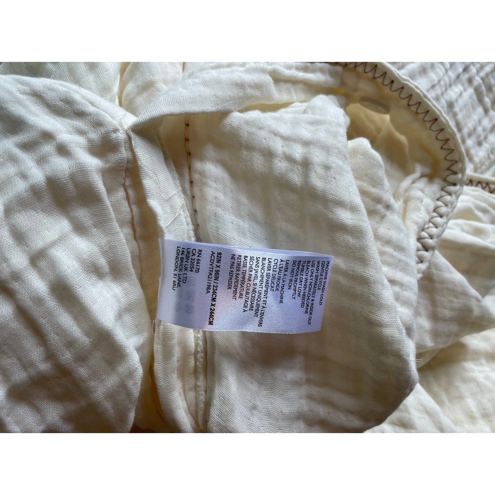 Amber Lewis for Anthropologie Gretchen Gauze Duvet Cover Queen NEW - Picture 6 of 6